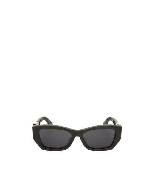 Dior White Full-Rim Sunglasses