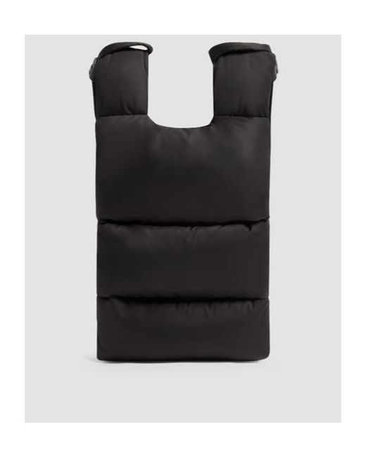 Moncler Black Legere Logo Patch Quilted Crossbody Bag