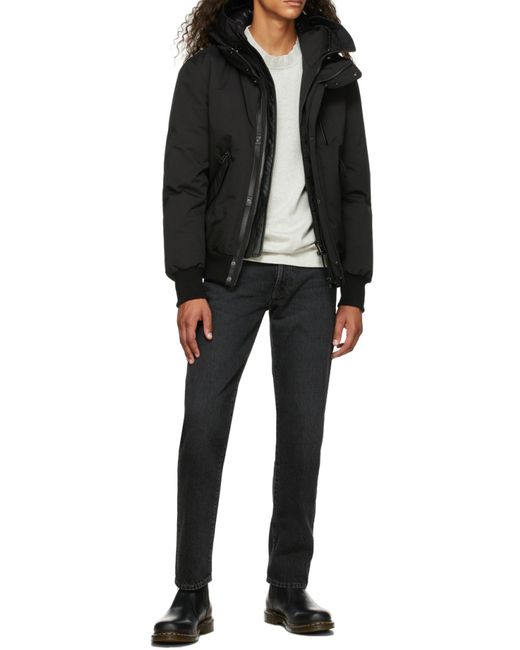 Mackage Black Dixon Hooded Down Jacket for men
