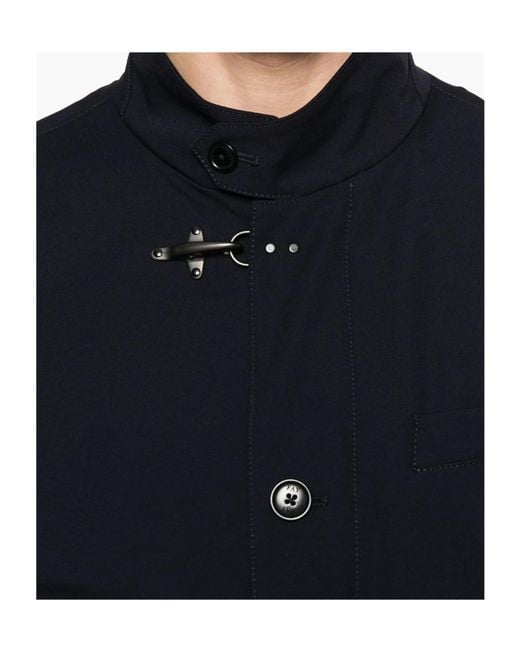 Fay Blue Hook Fastening Jacket for men