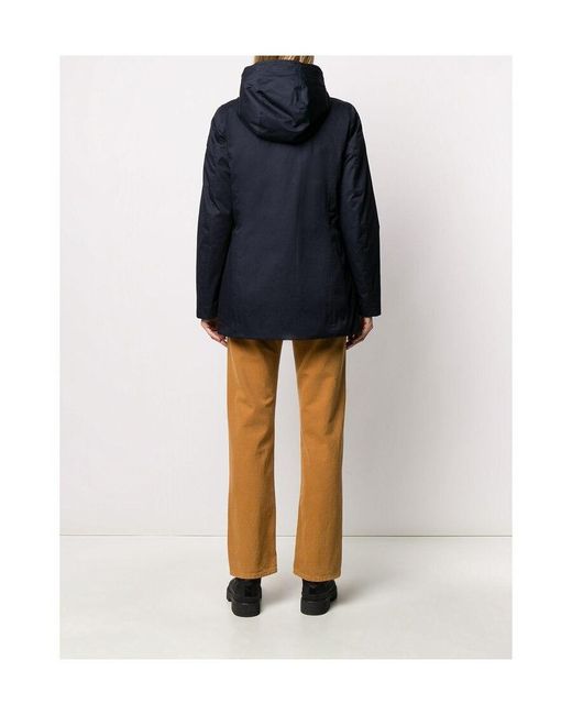 Woolrich Blue Padded Parka Coat