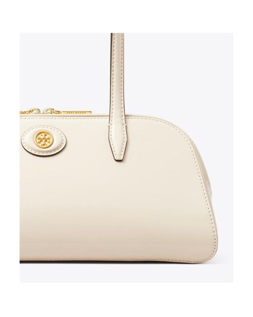 Tory Burch Natural Small Robinson Shoulder Bag