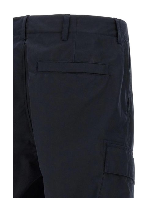 Stone Island Blue Straight-Leg Cargo Pants for men