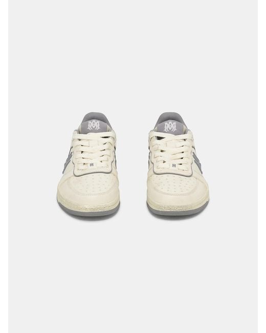 Amiri White Logo-Patch Panelled Sneakers for men
