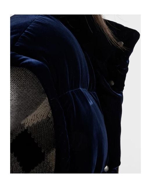 Prada Black Velvet Down Jacket