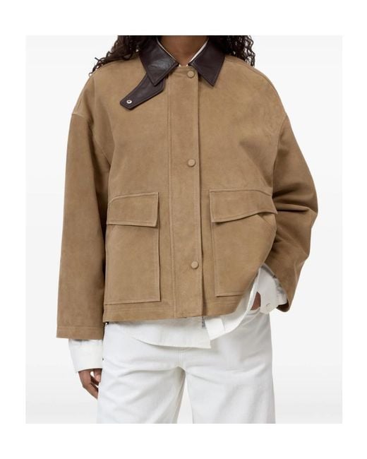 Closed Natural Suede Leather Jacket