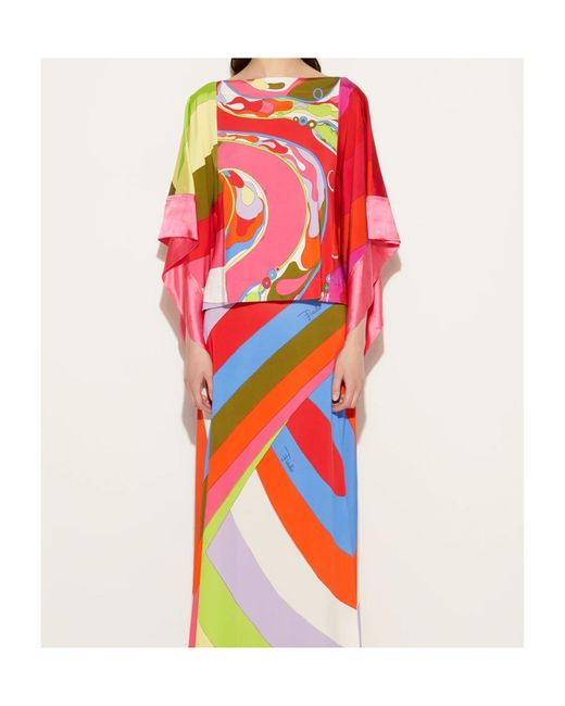 Emilio Pucci Red Patterned Top