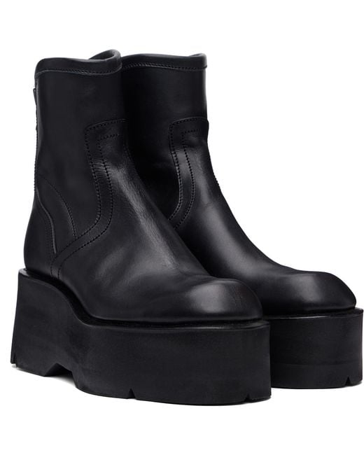 Julius Black Engineer Ankle Boots for men