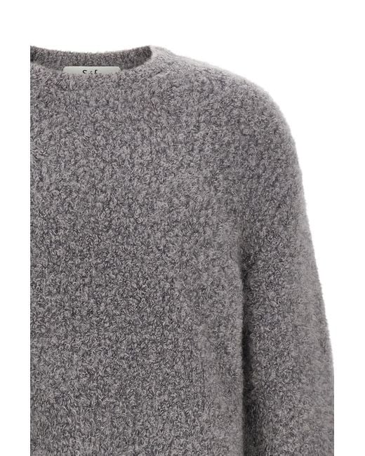 Séfr Gray Sfr Jermaine Boucl Jumper for men