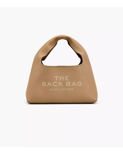 Marc Jacobs Metallic The Mini Logo Patch Sack Bag