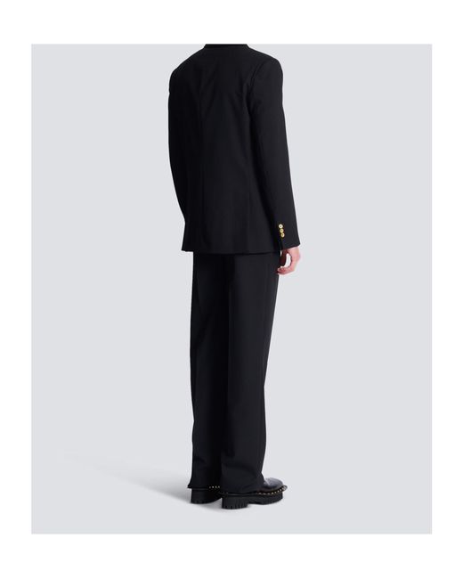 Balmain Black Wool 2-Buttons Blazer for men