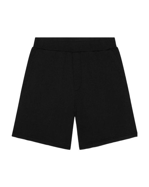 DSquared² Black Logo Shorts for men