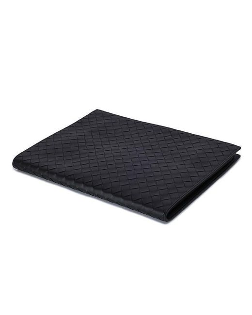 Bottega Veneta Black Intrecciato Zip Clutch Bag for men