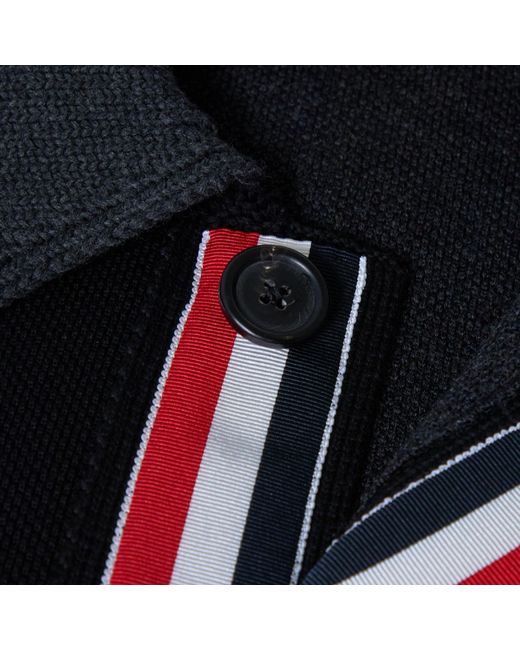 Thom Browne Black Button-Front Jacket for men