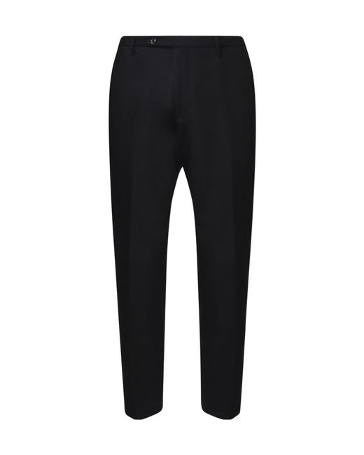 Michael Coal Black Zip Closure Pants for men