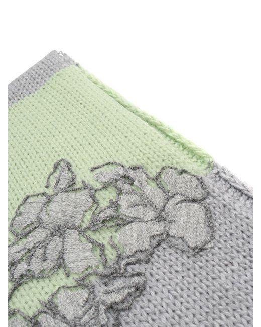 Ermanno Scervino Gray Knitted Scarf