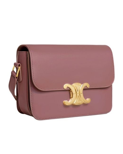 Céline Purple Teen Triomphe Bag