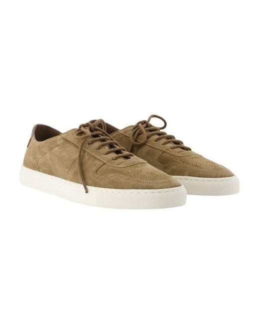Common Projects Brown Bball Slim Low-Top Sneakers