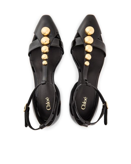 Chloé Black Logo Pumps