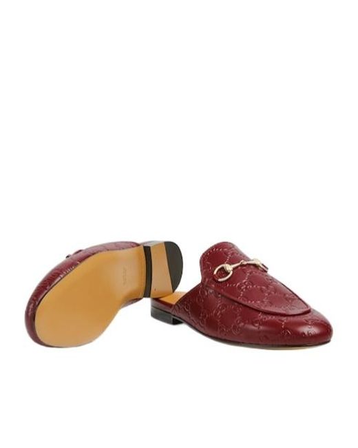Gucci Brown Princetown Slippers