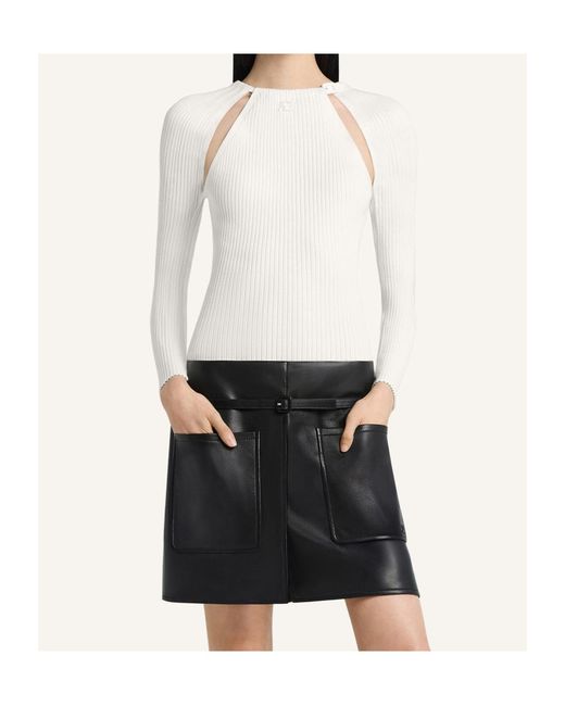 Courreges White Long-Sleeve T-Shirt