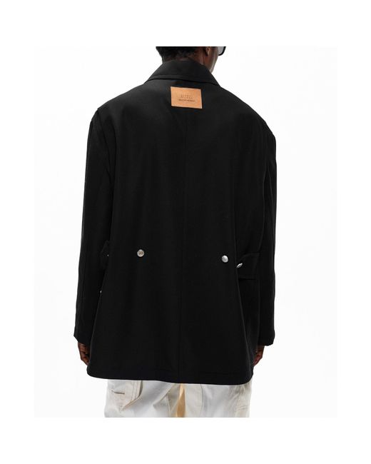 AMI Black Versatile Workwear Jacket for men