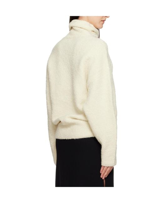 Totême  White Turtleneck Sweater