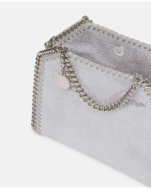 Stella McCartney Gray Falabella Tiny Top Handle Bag