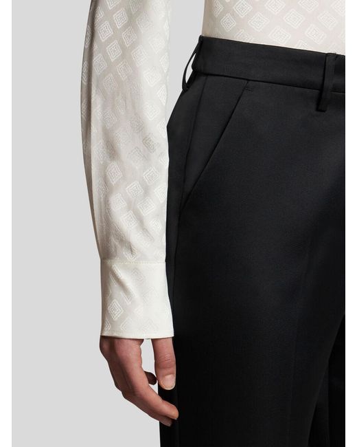 Etro Blue Duchess Cigarette Trousers