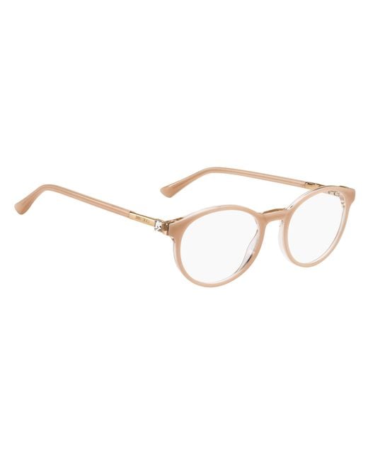 Jimmy Choo White Eyewear Jc272 Crystal Pantos Glasses