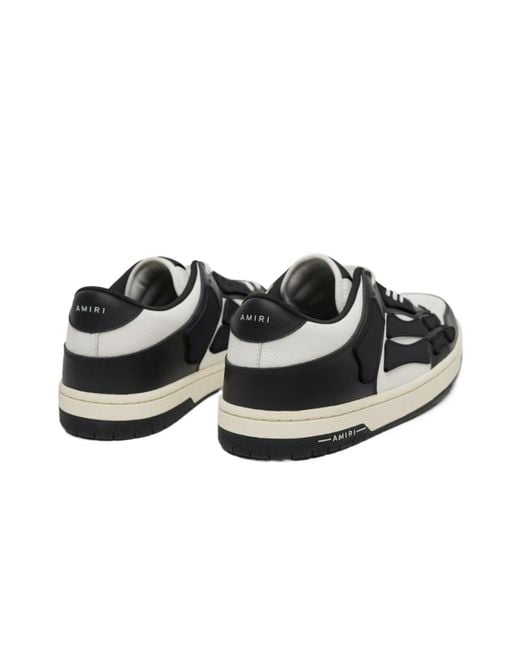Amiri Black Skel Lace-Up Sneakers for men