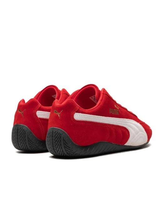 PUMA Red Speedcat Og Logo Detailed Sneakers