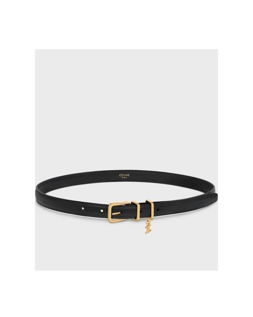Céline White Elegant Charm Belt 18Mm