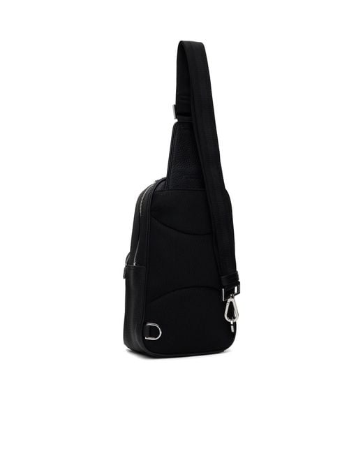 Boss Black Zipper Shoulder Bag for men