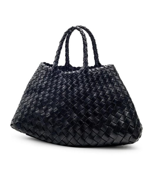 Dragon Diffusion Blue Santa Croce Small Woven Handbag