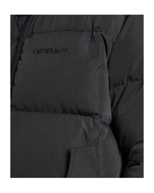 Off-White c/o Virgil Abloh Black Zip-Up High Neck Jacket for men