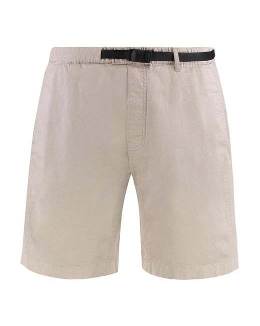 Woolrich Gray Belted Bermuda Shorts for men