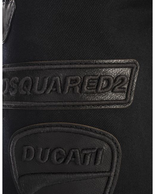 DSquared² Black Ducati X D2 Hybrid 642 Jeans for men