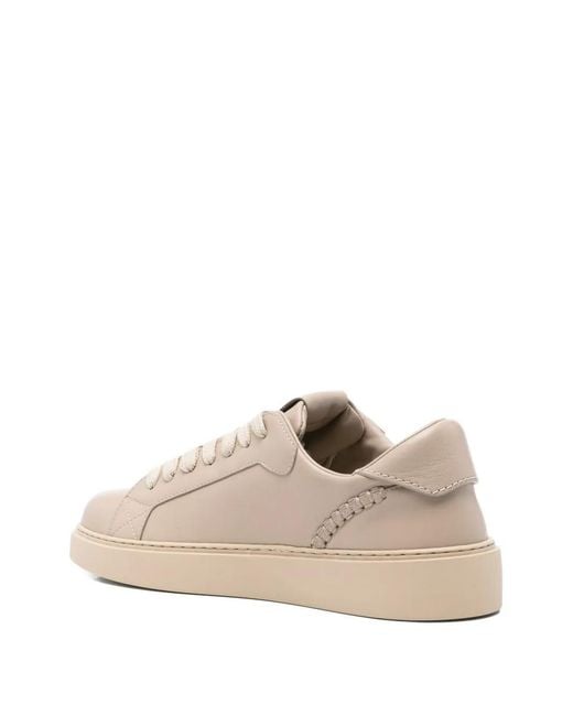 Etro Natural Logo-Print Sneakers for men
