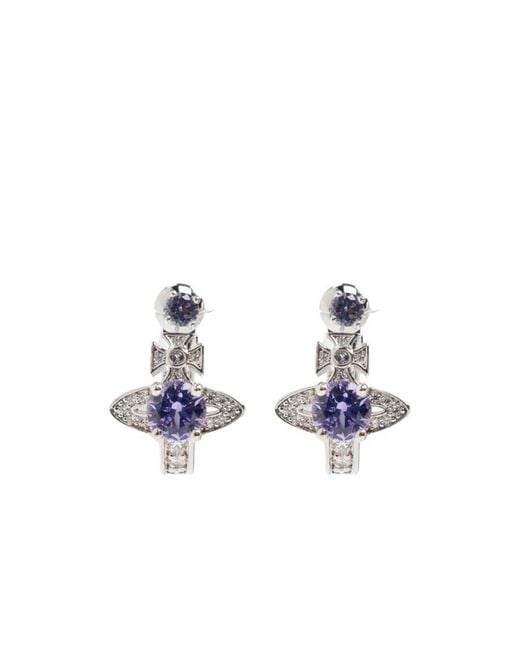 Vivienne Westwood White Maitena Earrings