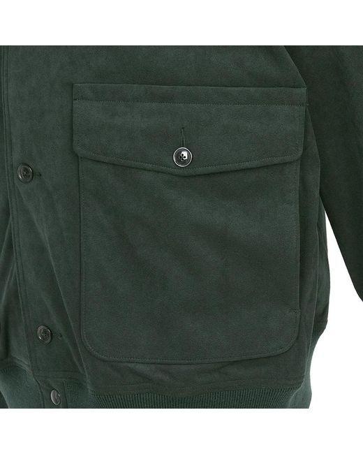 Nanamica Green Stand-Up Collar Jacket for men