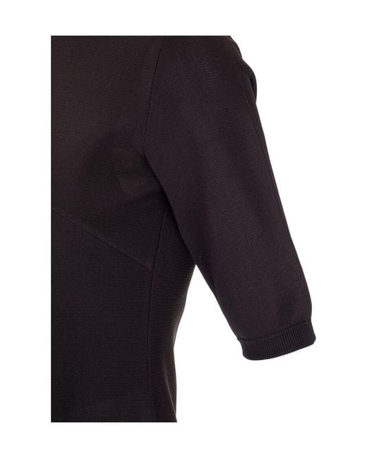 Givenchy Black Flared Knit Dress