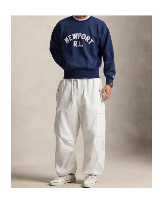 Polo Ralph Lauren Blue Logo-Print Sweatshirt for men
