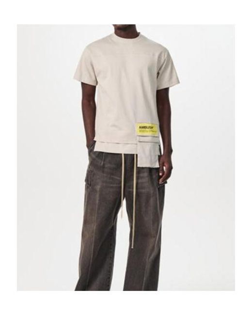 Ambush White Short-Sleeved T-Shirt for men