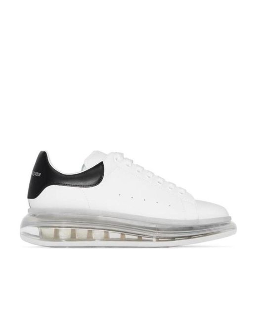 McQueen White Low-Top Lace-Up Sneakers for men
