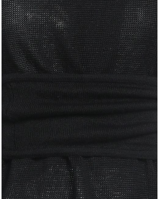 Max Mara Black Sleeveless Crew Neck Knit Top