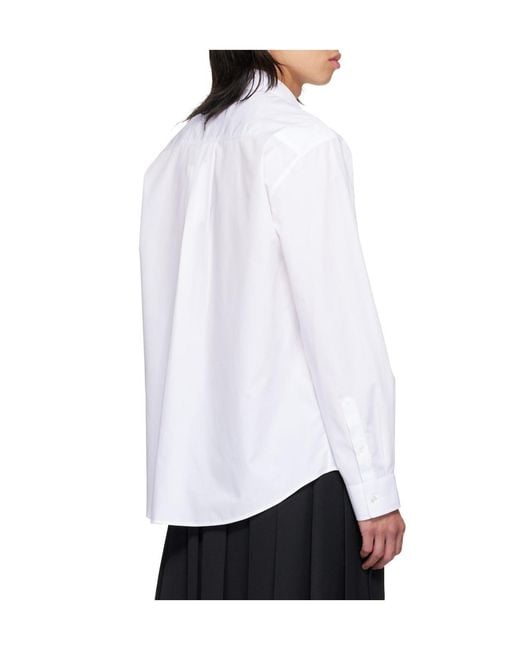 Simone Rocha White Split Ring Classic Shirt for men