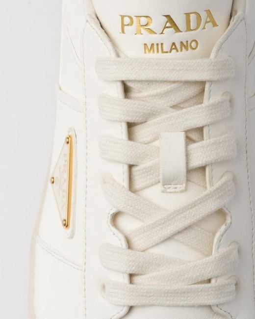 Prada White Downtown Shoes for men