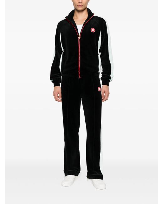 Casablanca Black Contrast-Stripe Track Pants for men