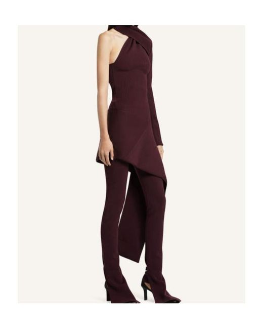 Courreges Red One-Shoulder Mini Dress